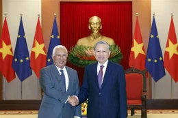 Генсекретарь То Лам принял Председателя Европейского совета Антониу Кошту (Фото: ВИА)