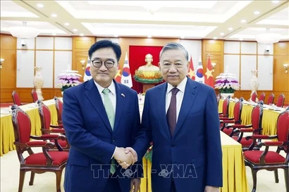 Генеральный секретарь То Лам провёл встречу с Председателем НС Республики Корея