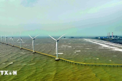 Ветряные турбины на ветроэлектростанции Республика Корея - Чавинь. Фото: ВИА.