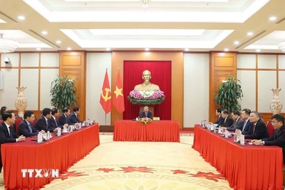 Генеральный секретарь То Лам провёл телефонные переговоры с Президентом США Дональдом Трампом. (Фото: ВИА)