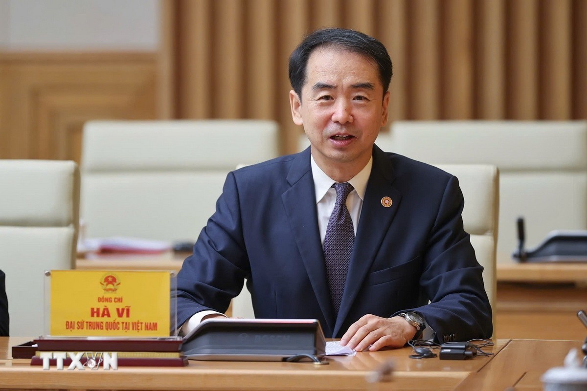 Посол Китая во Вьетнаме Хэ Вэй. Фото: ВИА.