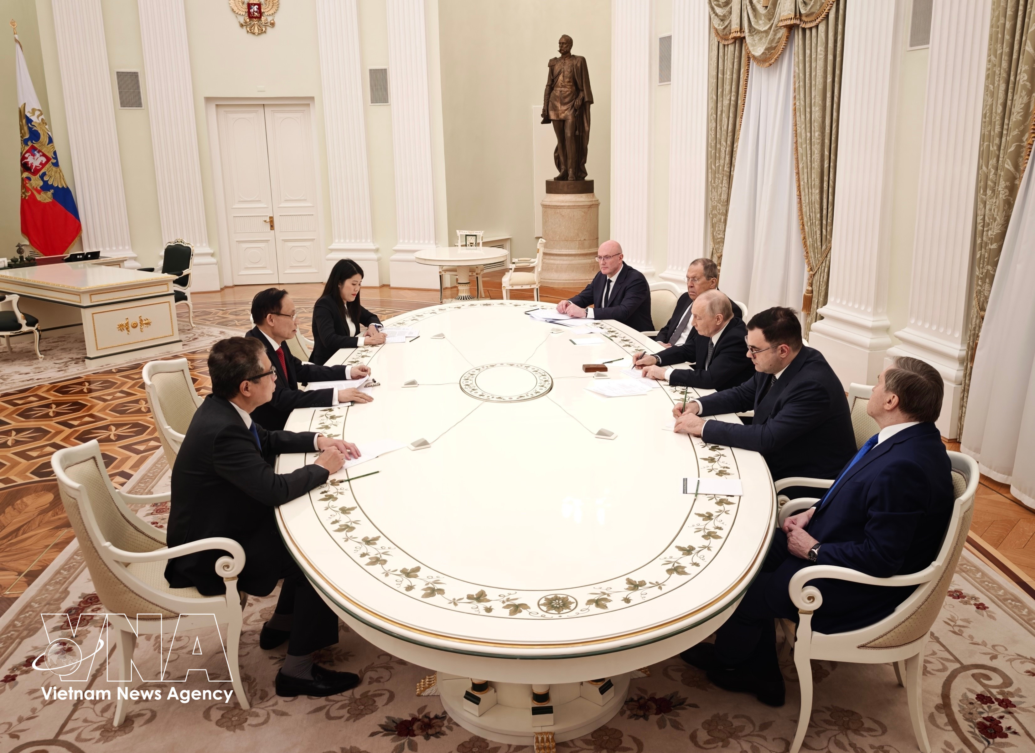 Общий вид встречи в Кремле. Фото: ВИА