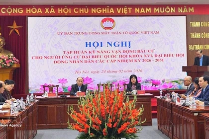 Общий вид учебной конференции в Ханое 24 февраля. (Фото: ВИА) 